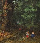 BRUEGHEL, Jan the Elder Rest on the Flight to Egypt, detail f china oil painting reproduction